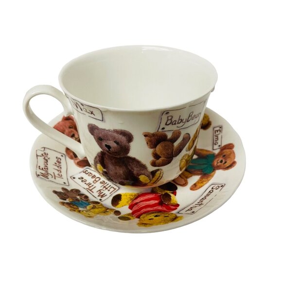 Roy Kirkham My Favorite Teddies Bears Fine Bone China Cup & Saucer Set 4" x 4 1/ - Picture 1 of 11
